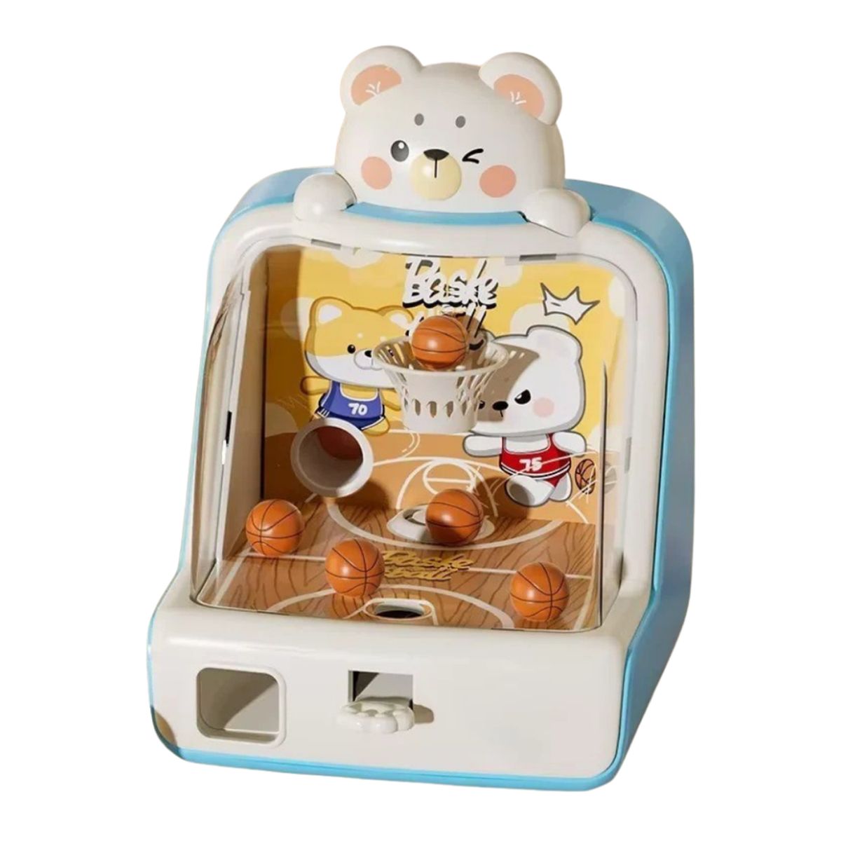 FLIPEREX - Maquina Arcade Infantil Mini Juego Baloncesto Con Fichas