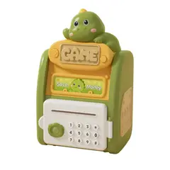 GENERICO - Alcancia Caja Fuerte Kawaii Clave Huella Digital Infantil - Verde