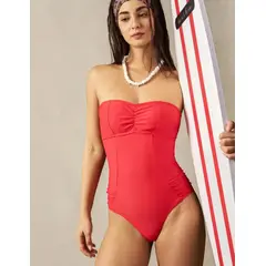 SOL AMADO - Traje de Baño Mujer Una Pieza Strapless