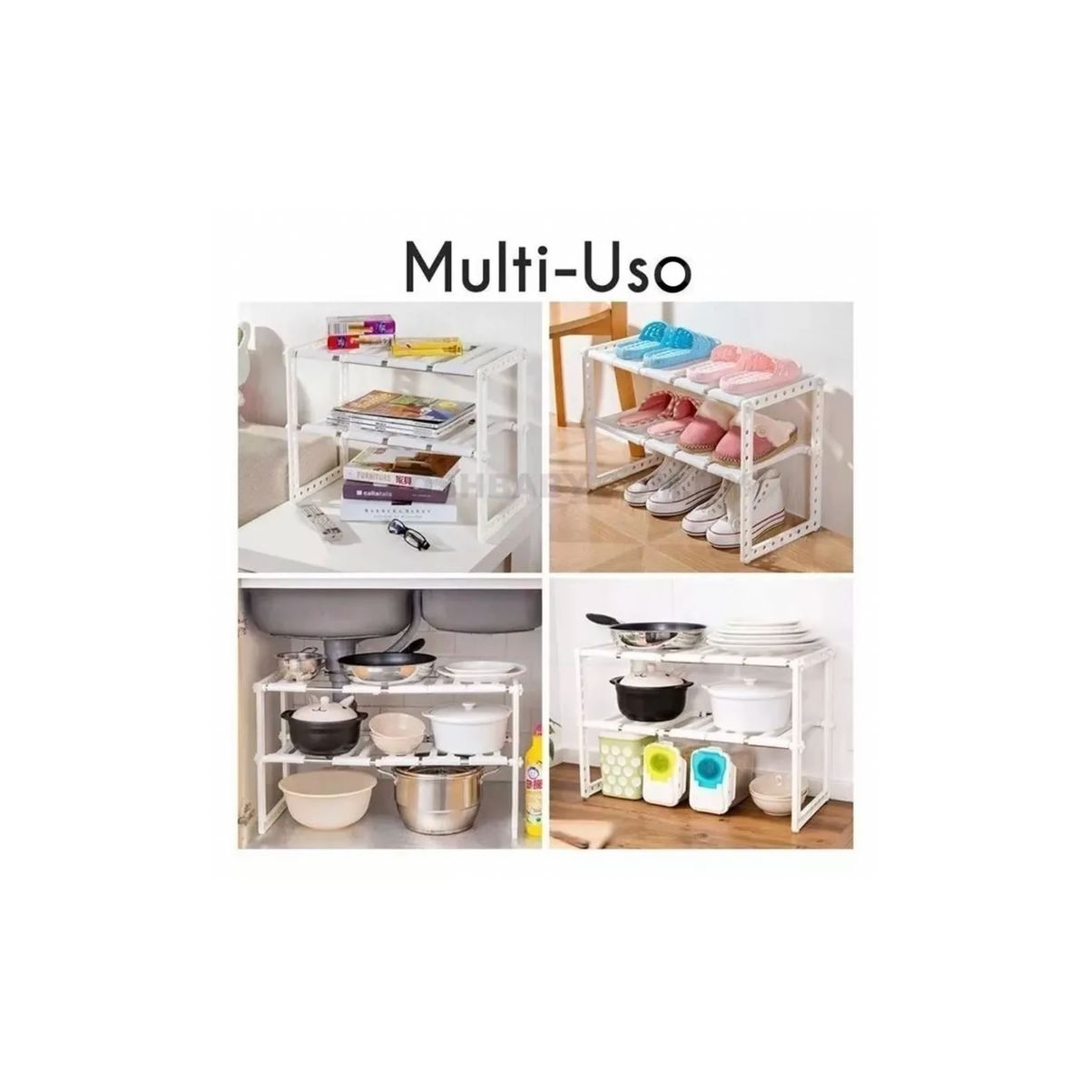 GENERICO - Organizador Estantes De Cocina Multiuso De Ollas Baño Repisa