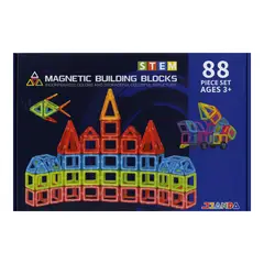 FLIPEREX - Set de Construccion Magnetico Piezas Magneticas 88 Piezas