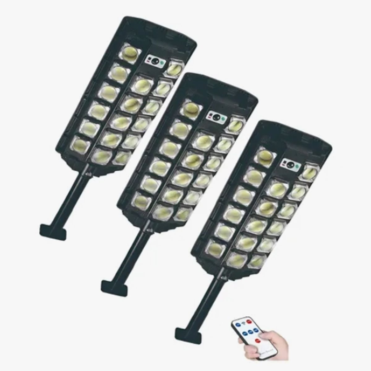 GENERICO - X3 Foco Solar Led Exterior Sensor De Movimiento1000w