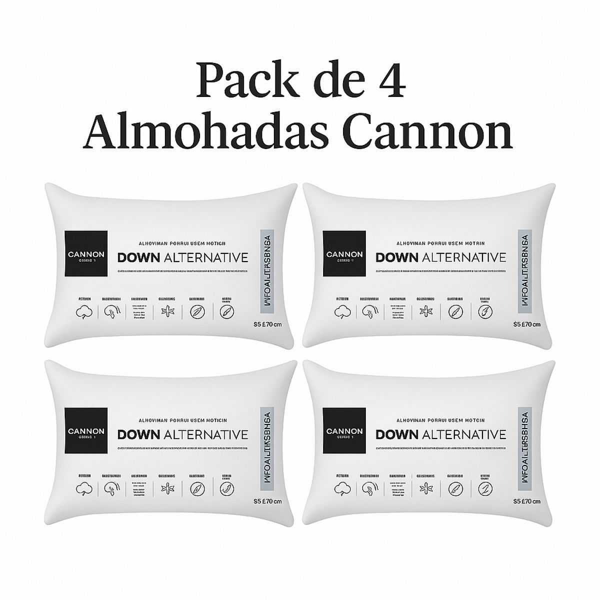CANON - set 4 Almohada Canon Down Alternative 50x70