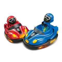 FLIPEREX - Set de Autitos Chocadores a Control Remoto Piloto Go Kart