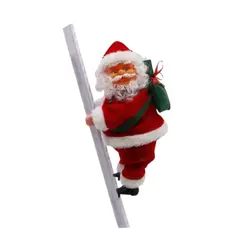 GENERICO - Viejo Pascuero Santa Sube y Baja Escalera Decoracion Navidad - Blanco