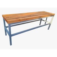 Banca Viena de Madera y Metal 140 X 45 X 45 - Gris perla