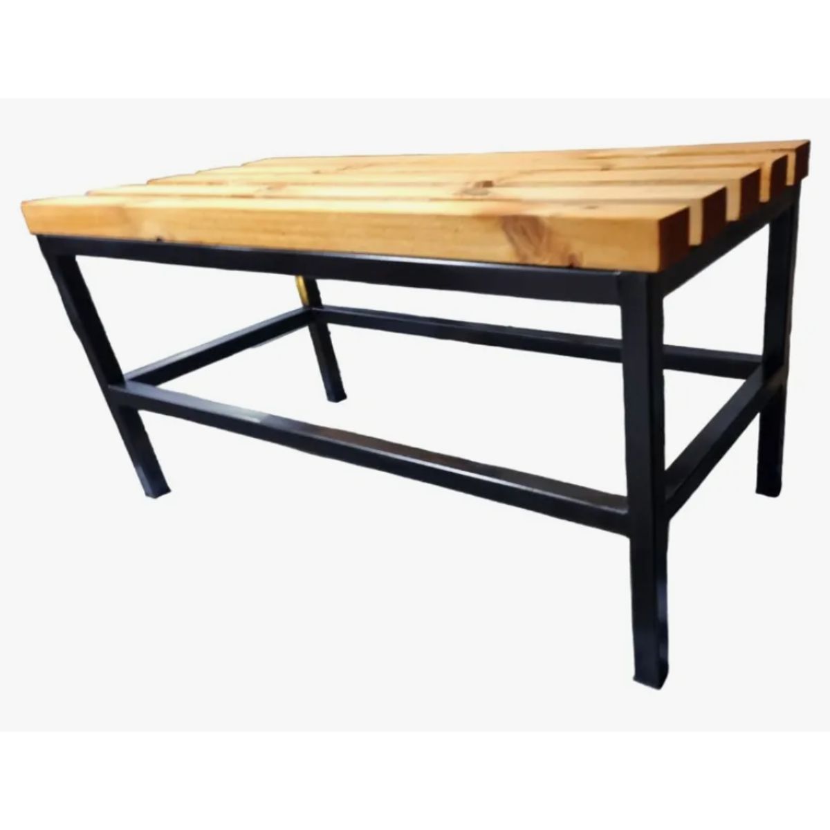 GENERICO - Banca Viena de Madera y Metal 120 X 45 X 45 - negro
