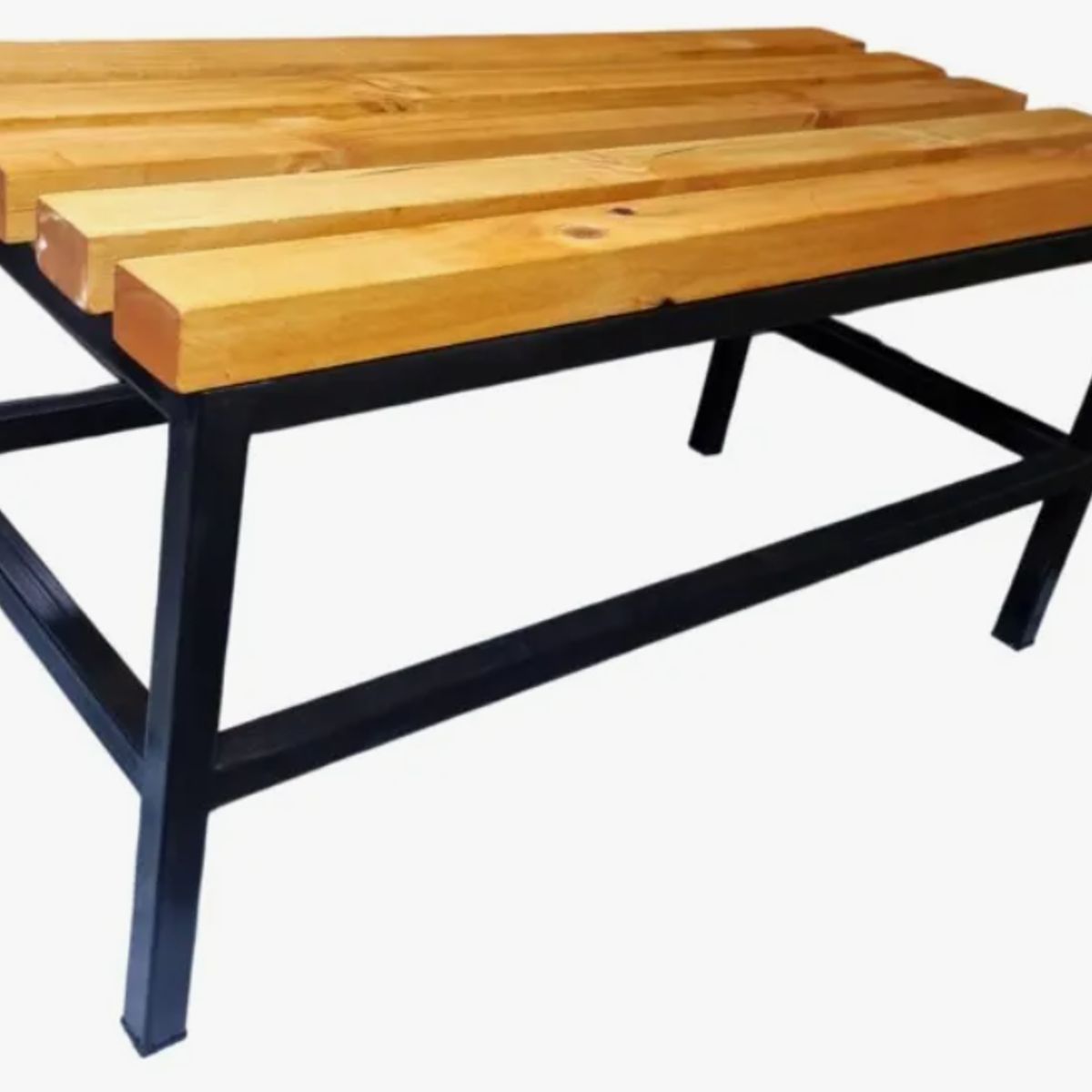 GENERICO - Banca Viena de Madera y Metal 120 X 45 X 45 - negro