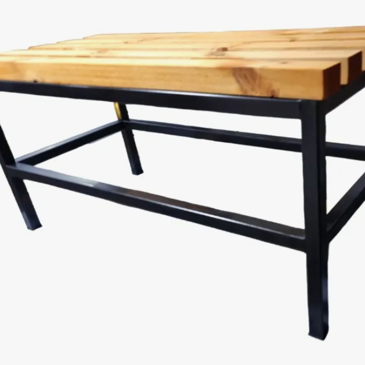 GENERICO - Banca Viena de Madera y Metal 180 X 45 X 45 - Negro
