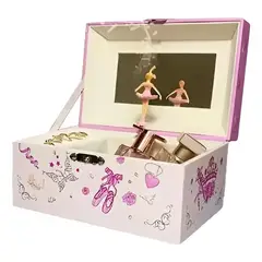 BESTOYS - Caja Musical Con Muñeca Bailarina Cuerda Grande Bailarina