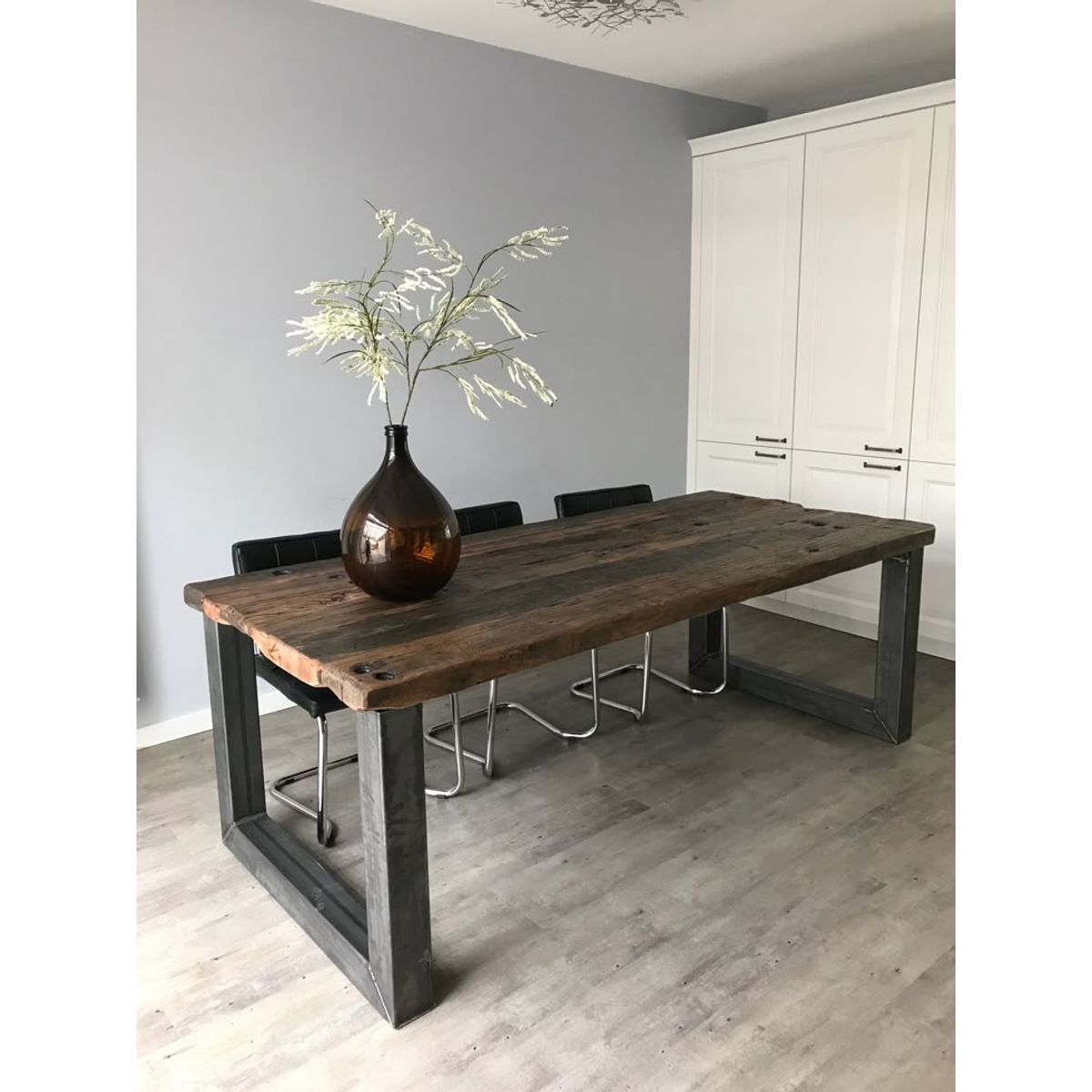 GENERICO - Mesa Litoral De Roble - Rustica - Industrial 160 x 90 x 75