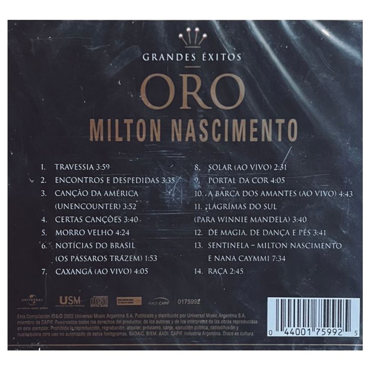 HITWAY MUSIC - MILTON NASCIMENTO  - ORO - CD