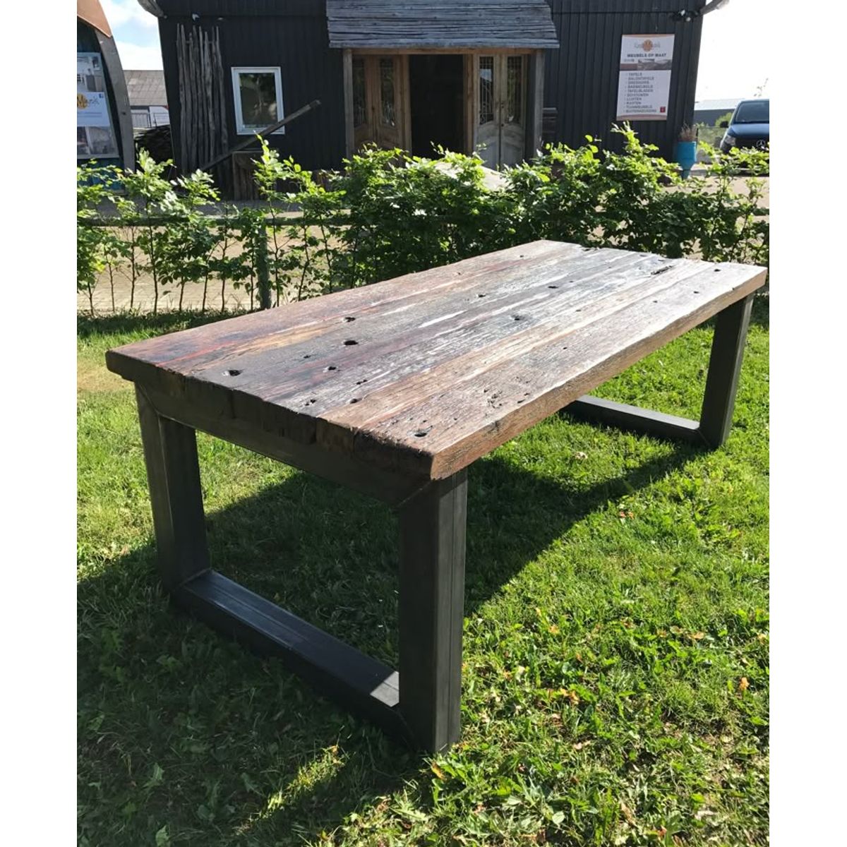 GENERICO - Mesa Litoral De Roble - Rustica - Industrial 260 x 100 x 75