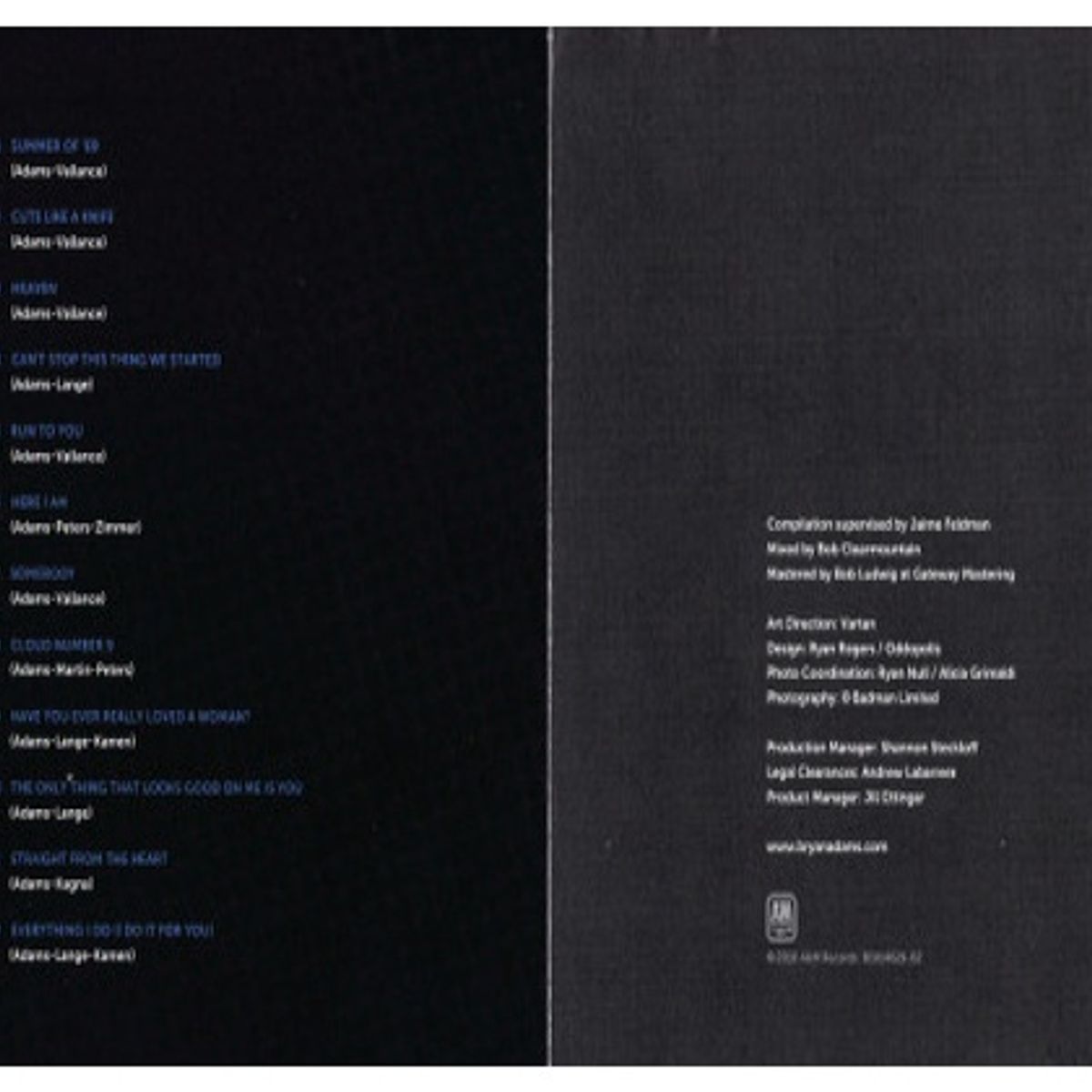 HITWAY MUSIC - BRYAN ADAMS - ICON THE BEST OF BRYAN ADAMS - CD