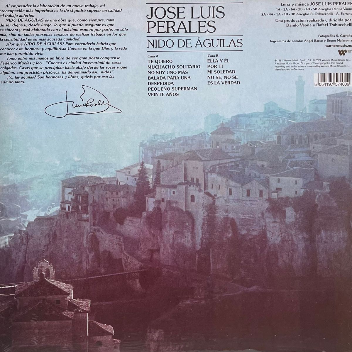 HITWAY MUSIC - JOSE LUIS PERALES - NIDO DE AGUILA - VINILO