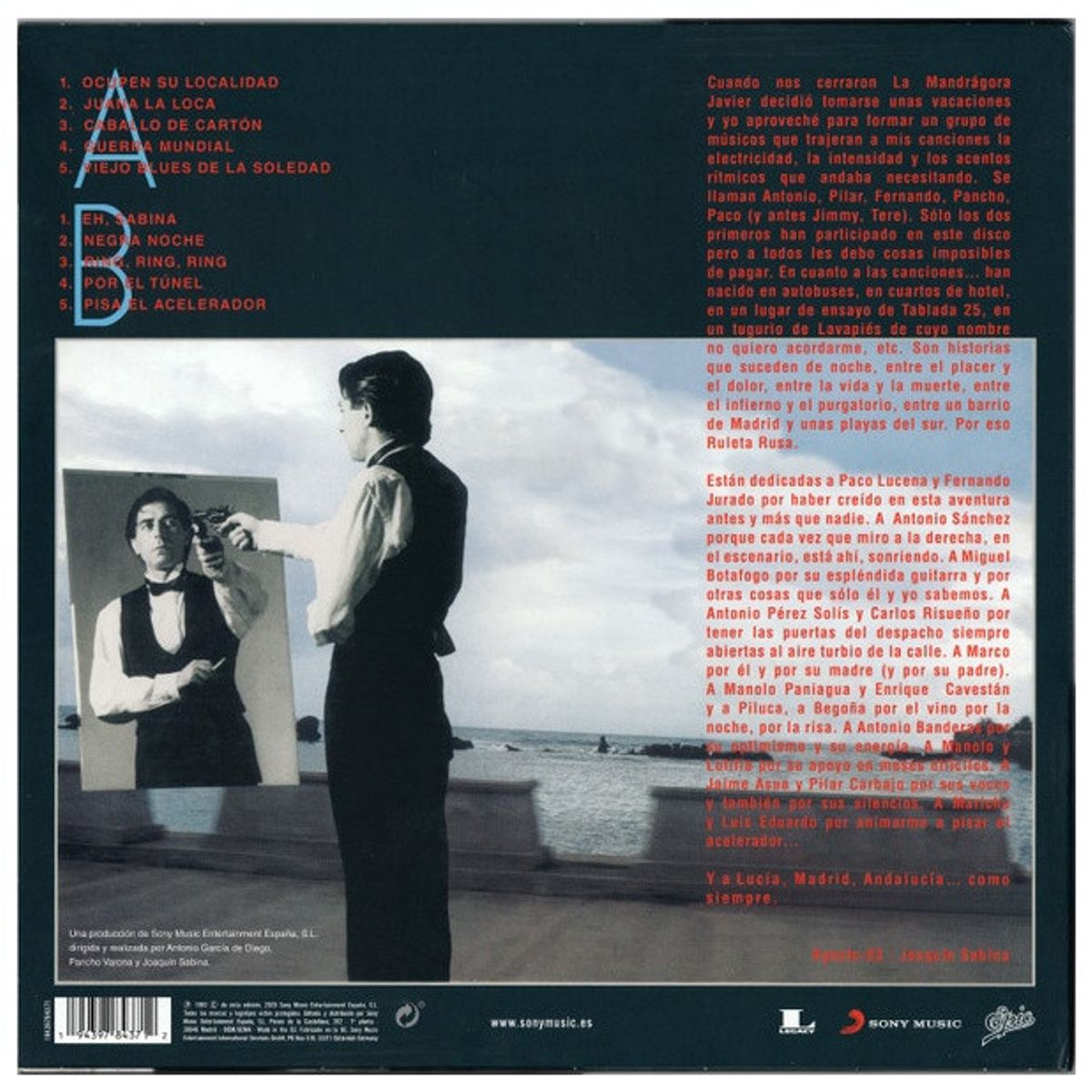 HITWAY MUSIC - JOAQUIN SABINA - RULETA RUSA - VINILO