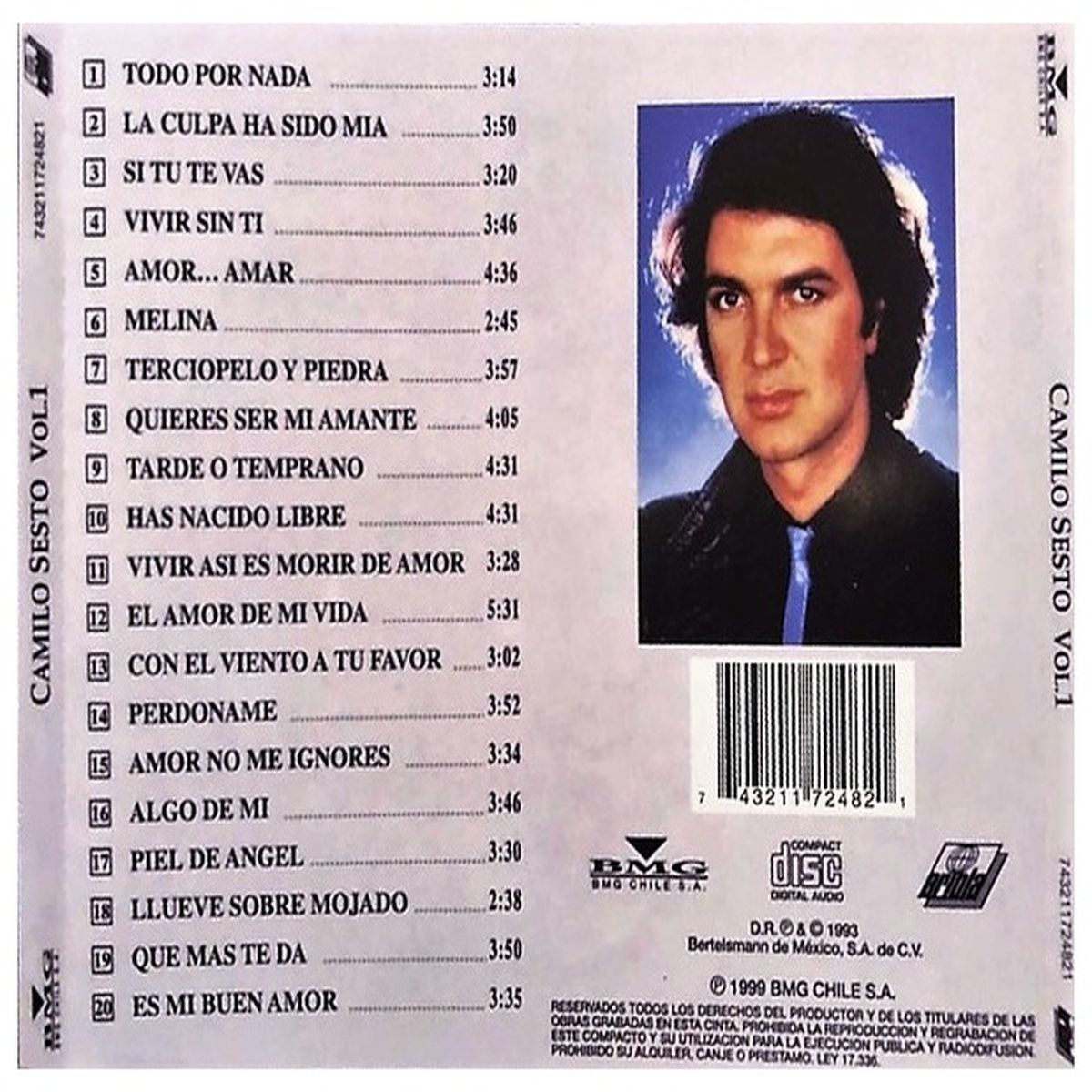 HITWAY MUSIC - CAMILO SESTO - COLECCION 20 EXITOS VOL1 - CD