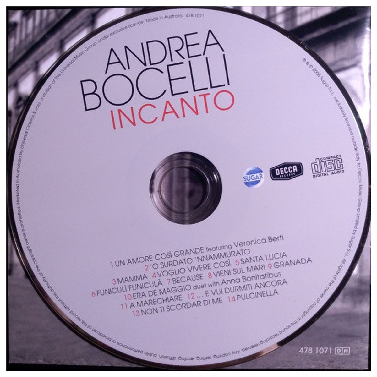 HITWAY MUSIC - ANDREA BOCELLI - INCANTO - CD