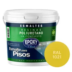 EPOXY - PINTURA PISOS ALTO TRÁFICO - POLIURETANO BASE AGUA 1K - GALÓN RAL 1021