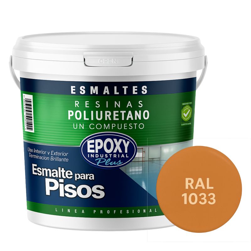 EPOXY - PINTURA PISOS ALTO TRÁFICO - POLIURETANO BASE AGUA 1K - GALÓN RAL 1033