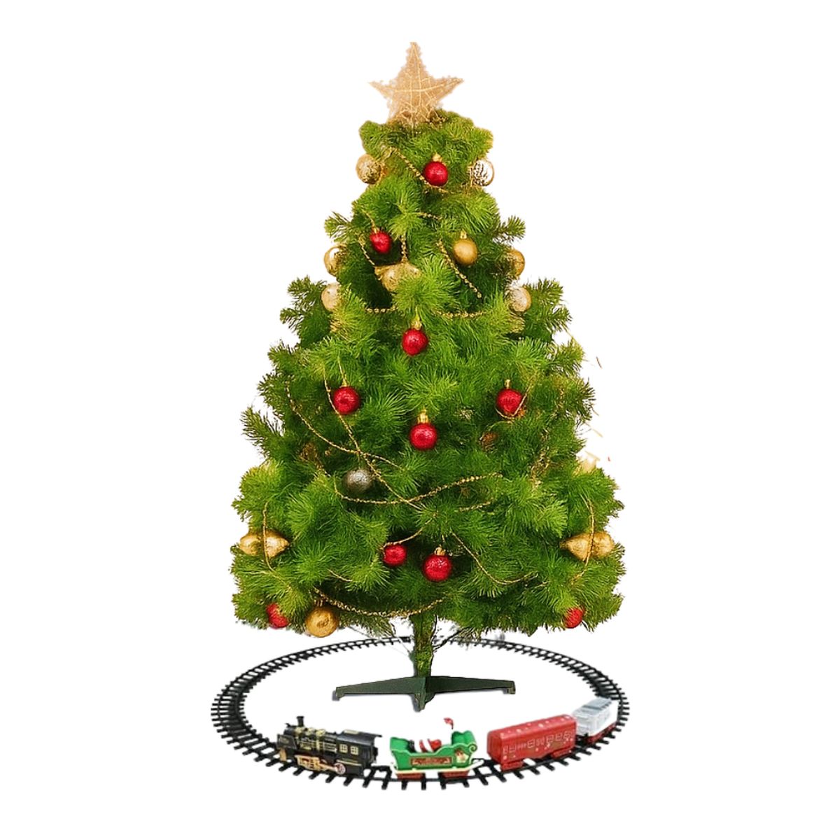 FLIPEREX - Tren Electrico Navideño Base de Arbol Decorativo Navidad