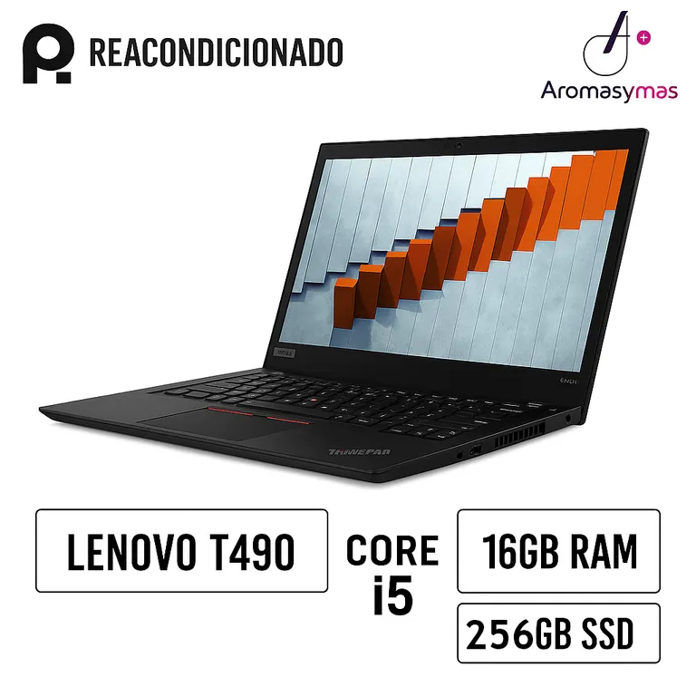 T490 - Core I5 - 16Gb De Ram - 256Gb De Almacenamiento Reacondicionado