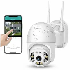 IRM - Cámara De Seguridad Exterior Wifi Vision Nocturna Sensor Movimiento