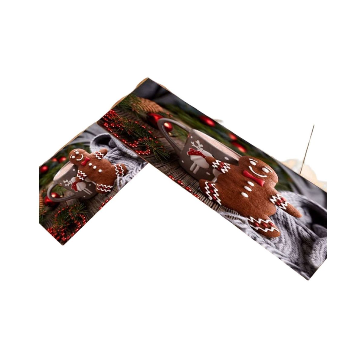 GENERICO - SET DE ALFOMBRA NAVIDEÑA PARA LA COCINA