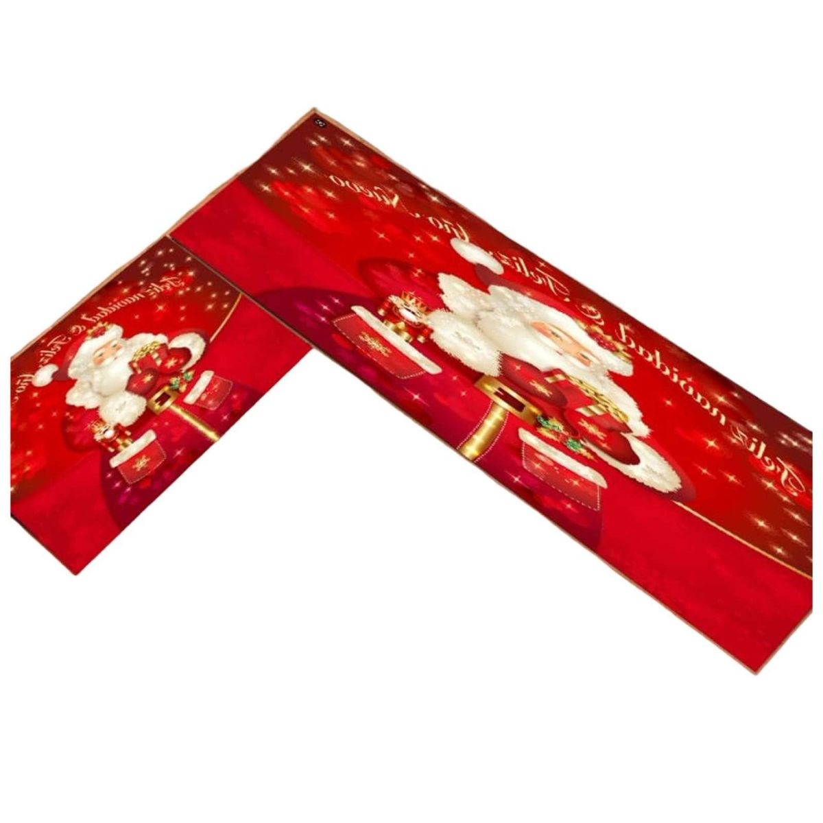 GENERICO - SET DE ALFOMBRA NAVIDEÑA PARA LA COCINA