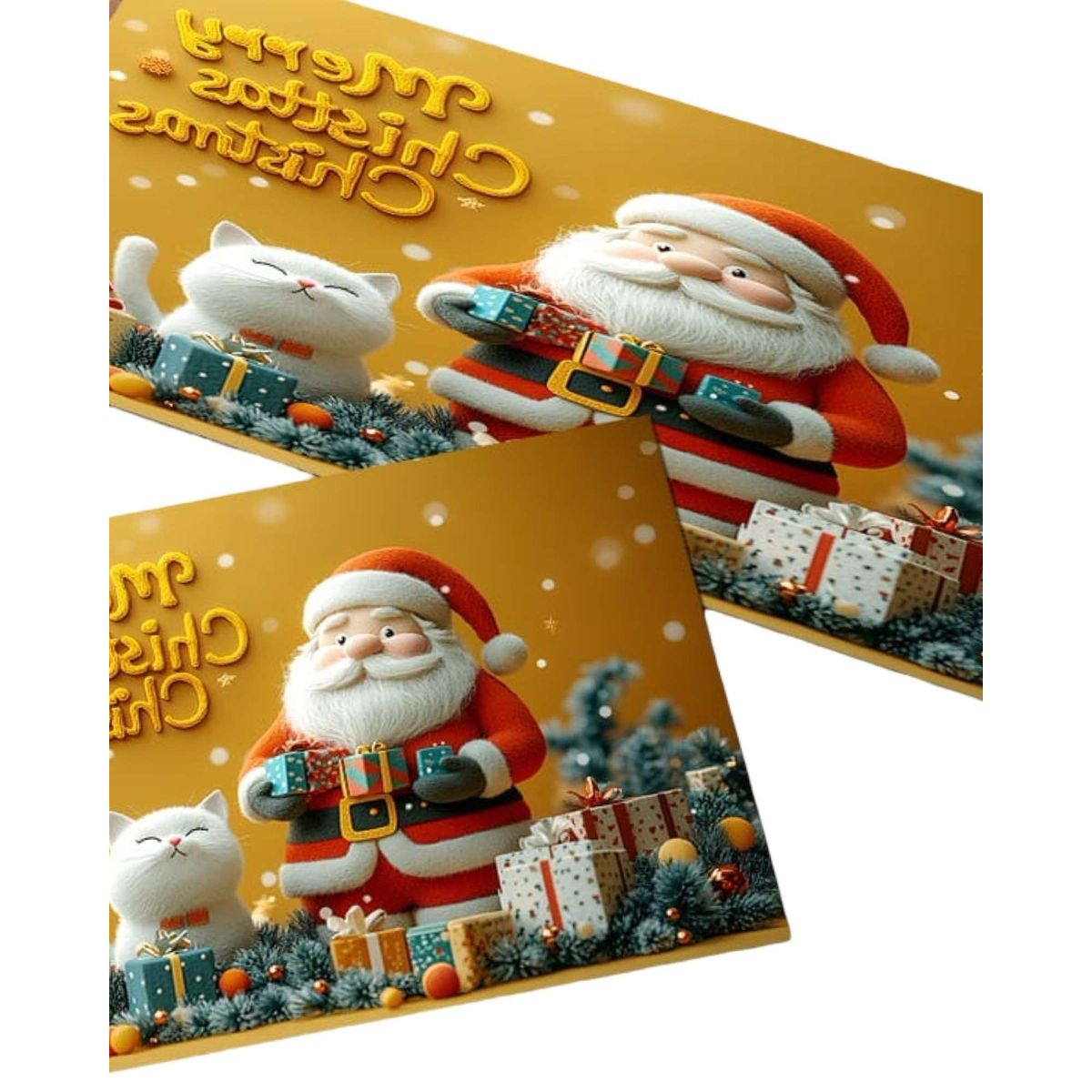 GENERICO - SET DE ALFOMBRA NAVIDEÑA PARA LA COCINA