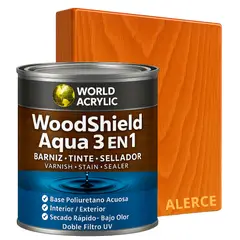 KENT - BARNIZ MADERAS WoodShield Aqua 3 en 1- 1000CC - ALERCE