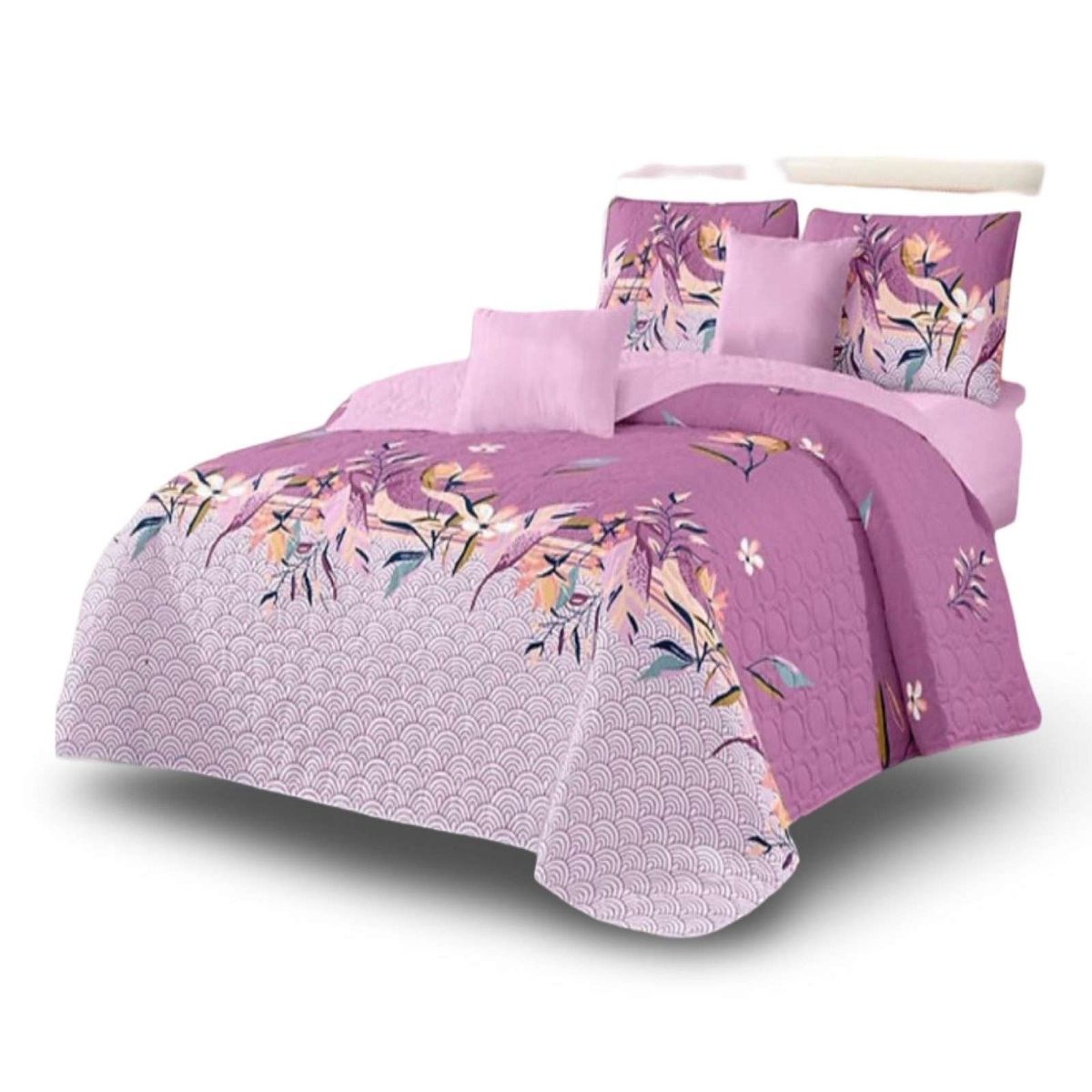 GENERICO - Cubrecama Colcha Quilt de Verano plaza y media