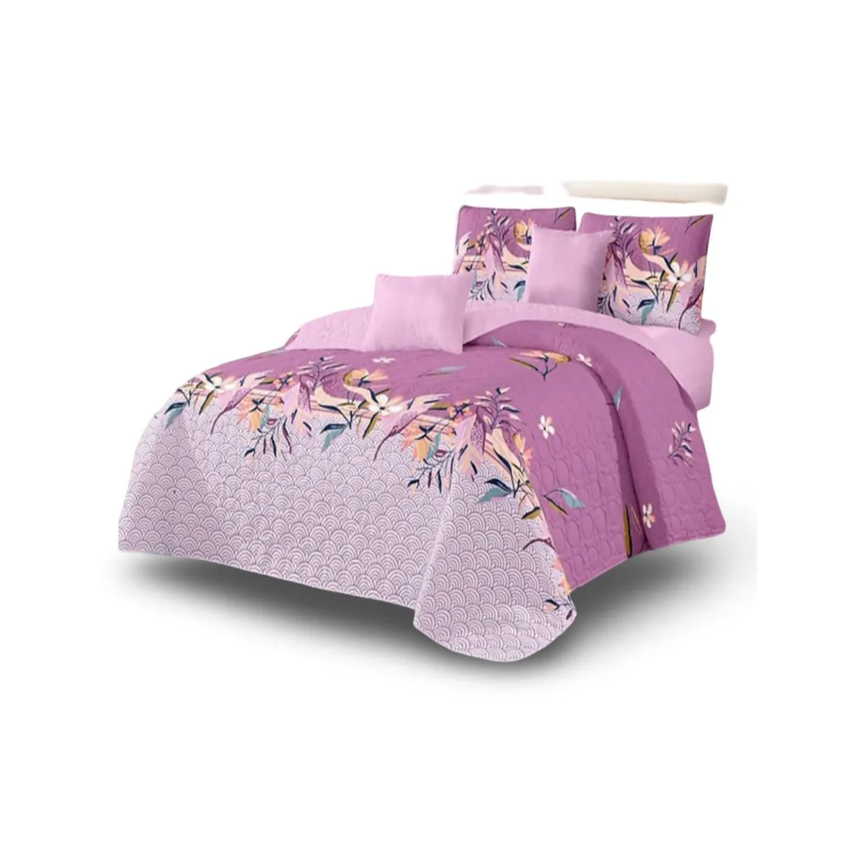 GENERICO - Cubrecama Colcha Quilt de Verano plaza y media