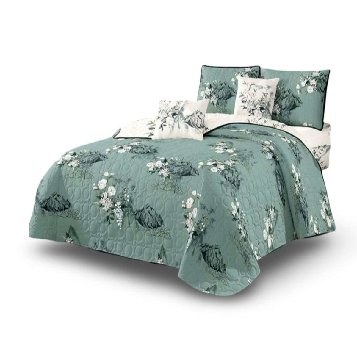 GENERICO - Cubrecama Colcha Quilt de Verano plaza y media