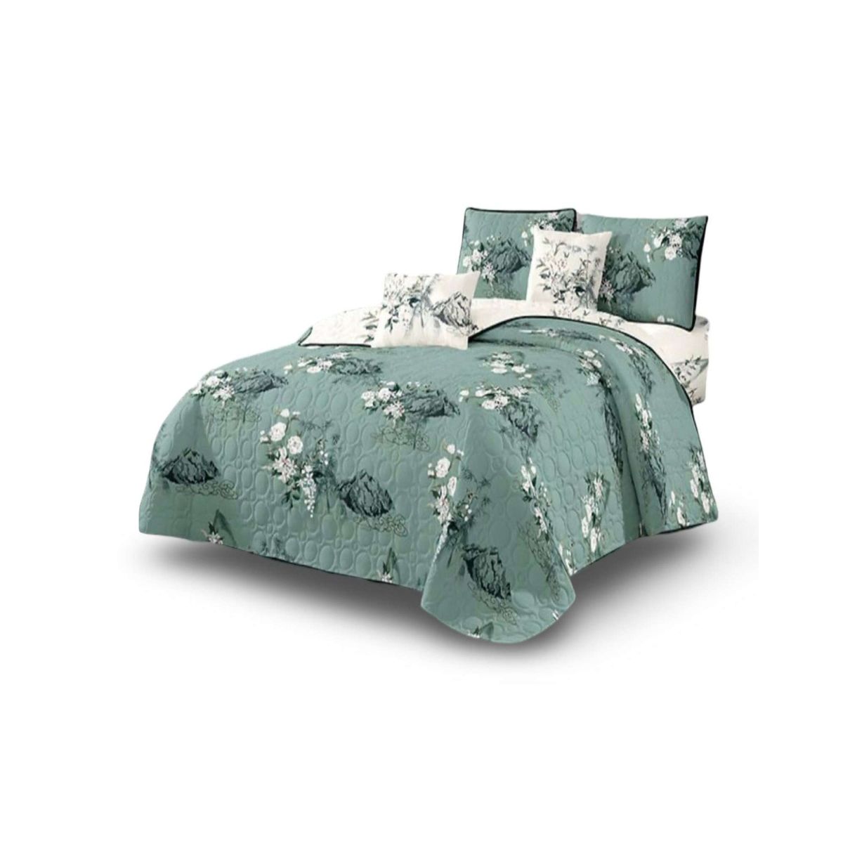 GENERICO - Cubrecama Colcha Quilt de Verano plaza y media