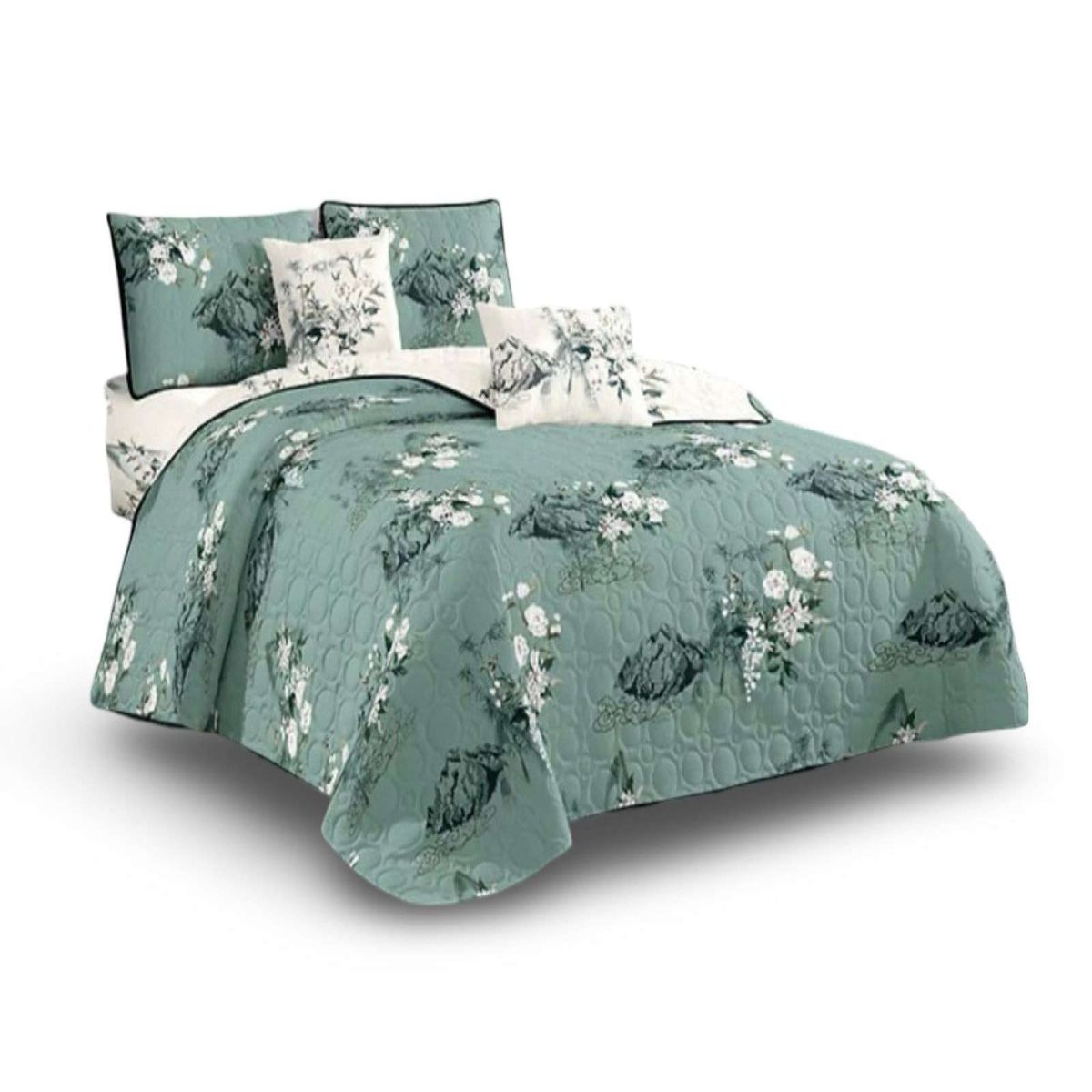GENERICO - Cubrecama Colcha Quilt de Verano plaza y media