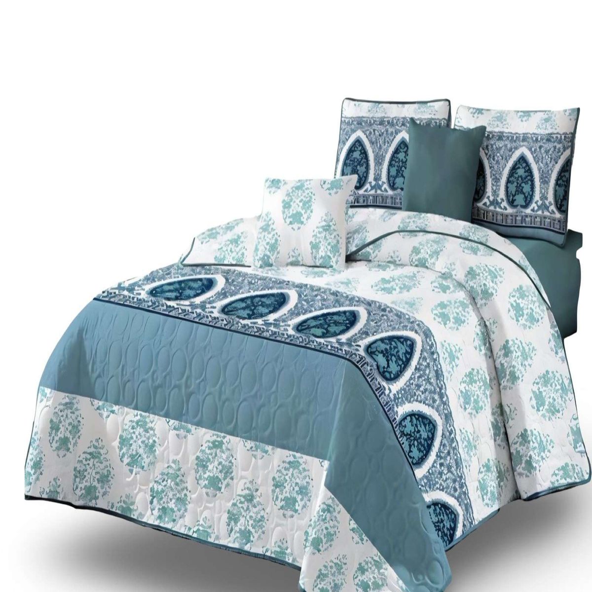 GENERICO - Cubrecama Colcha Quilt de Verano plaza y media