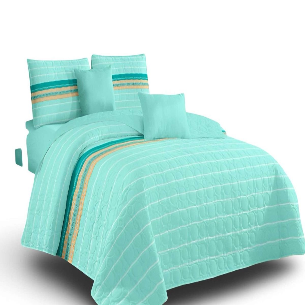 GENERICO - Cubrecama Colcha Quilt de Verano 2 Plaza