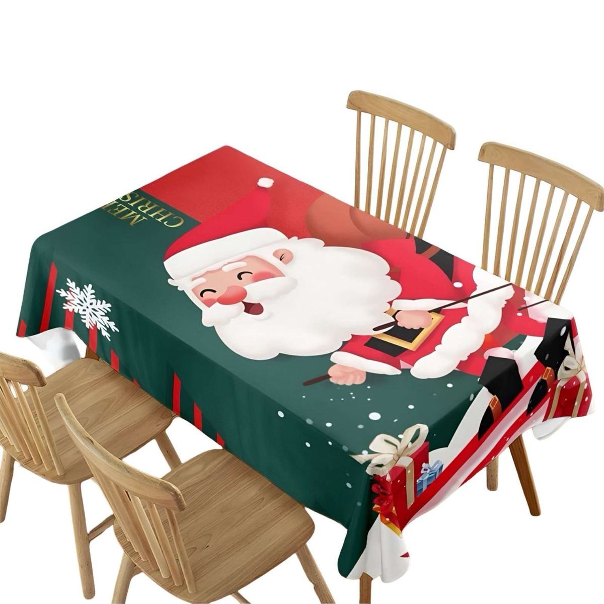 GENERICO - MANTEL DECORATIVO ANTIMANCHAS NAVIDAD SKATE