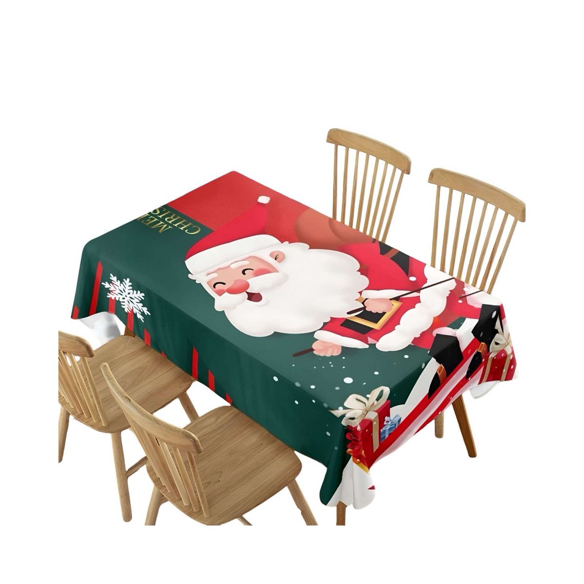 GENERICO - MANTEL DECORATIVO ANTIMANCHAS NAVIDAD SKATE