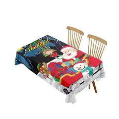 GENERICO - MANTEL DECORATIVO ANTIMANCHAS NAVIDAD TRINEO