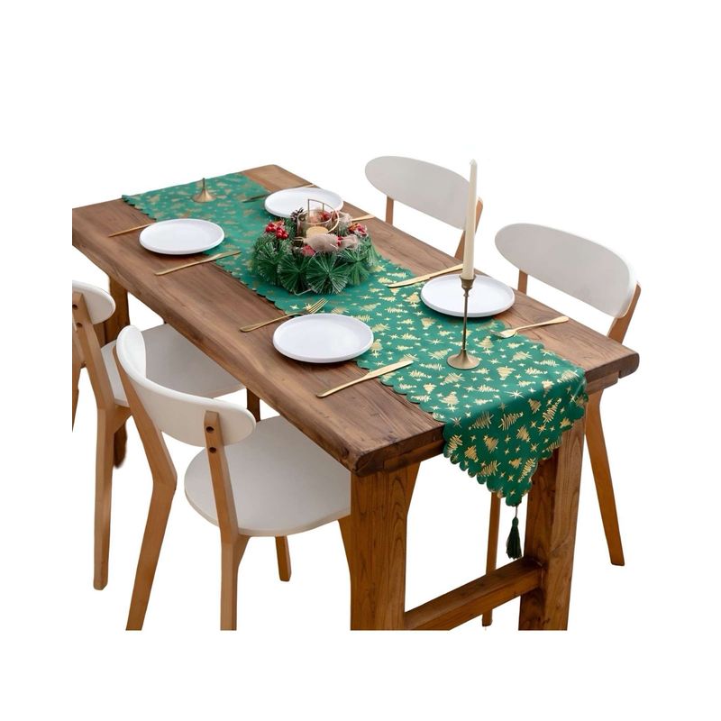 GENERICO - Camino de mesa diseño navidad 30 x 180 cm 03