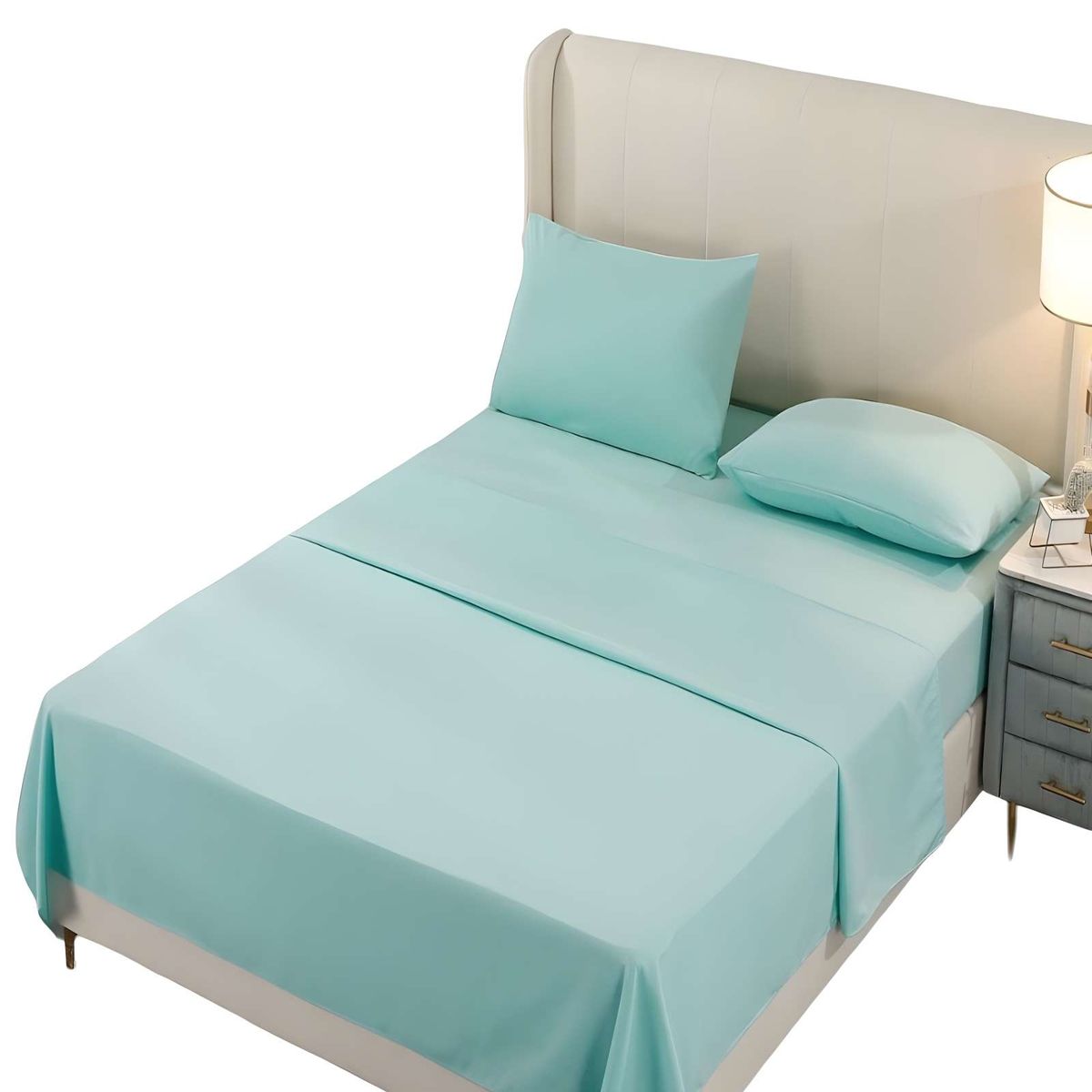 GENERICO - SABANA 2 PLAZAS 200 HILOS CELESTE