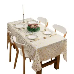 GENERICO - Mantel decorativo antimanchasDiseño navideño 140x220 cm09