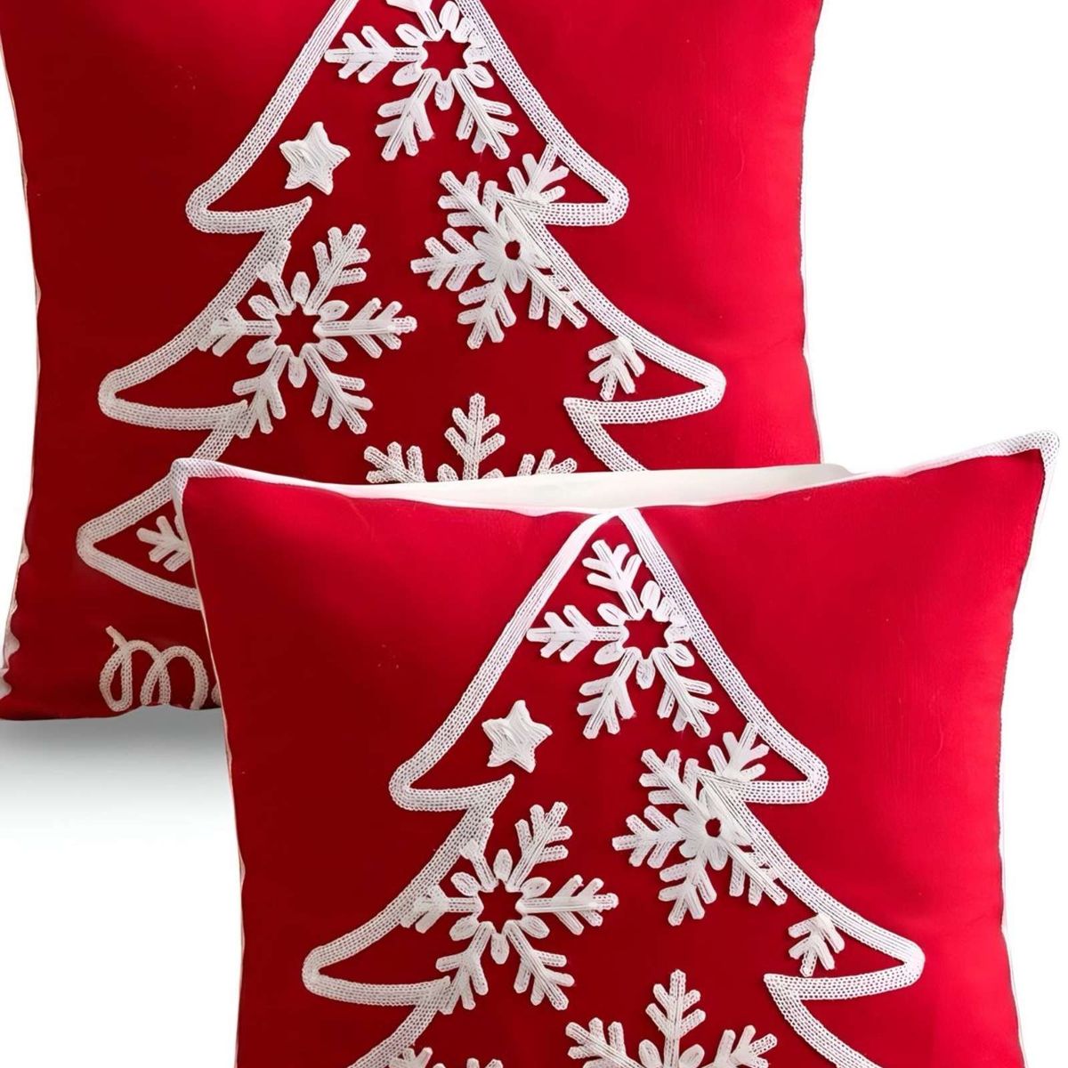 GENERICO - SET DE 2 FUNDAS DE COJIN PARA NAVIDAD K10