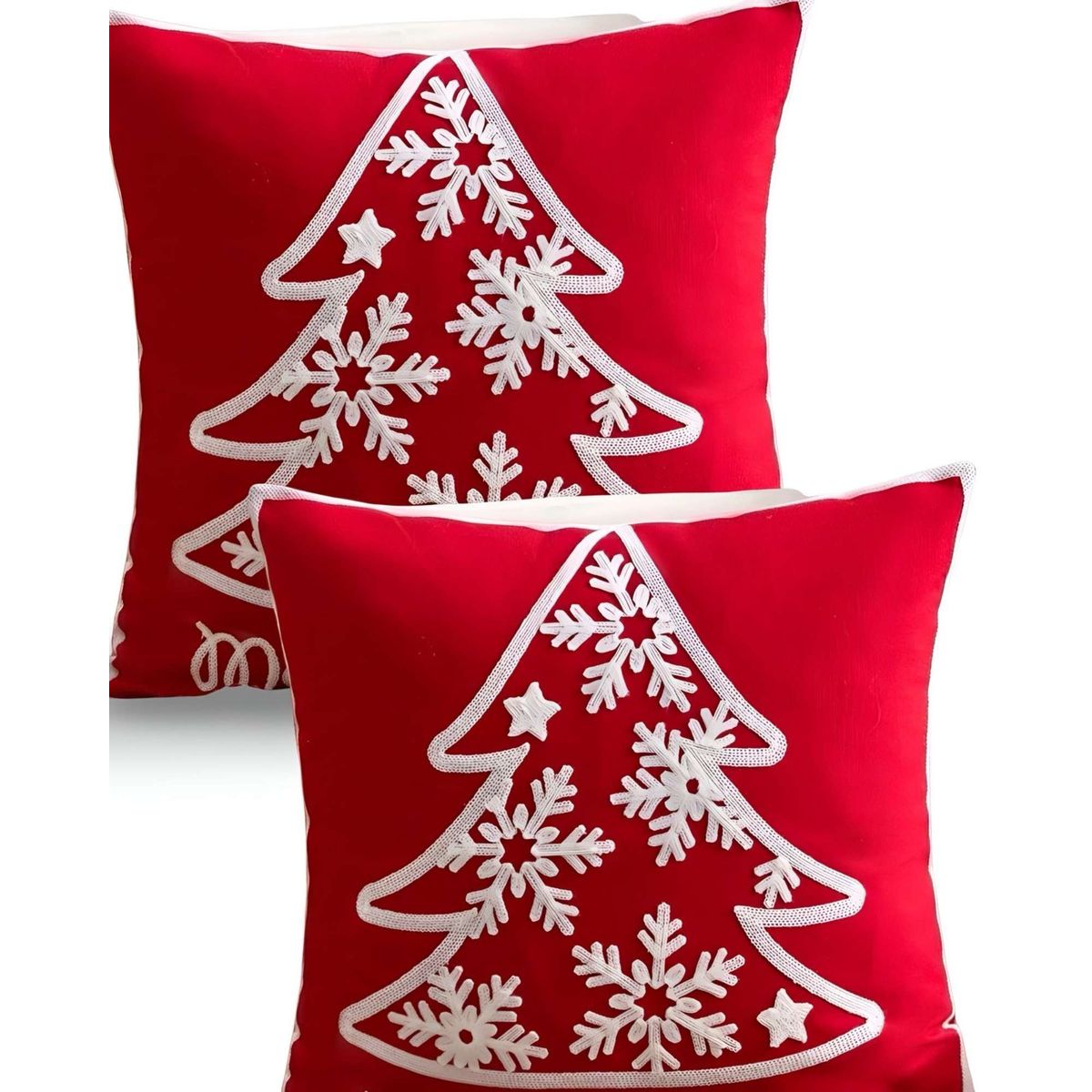 GENERICO - SET DE 2 FUNDAS DE COJIN PARA NAVIDAD K10