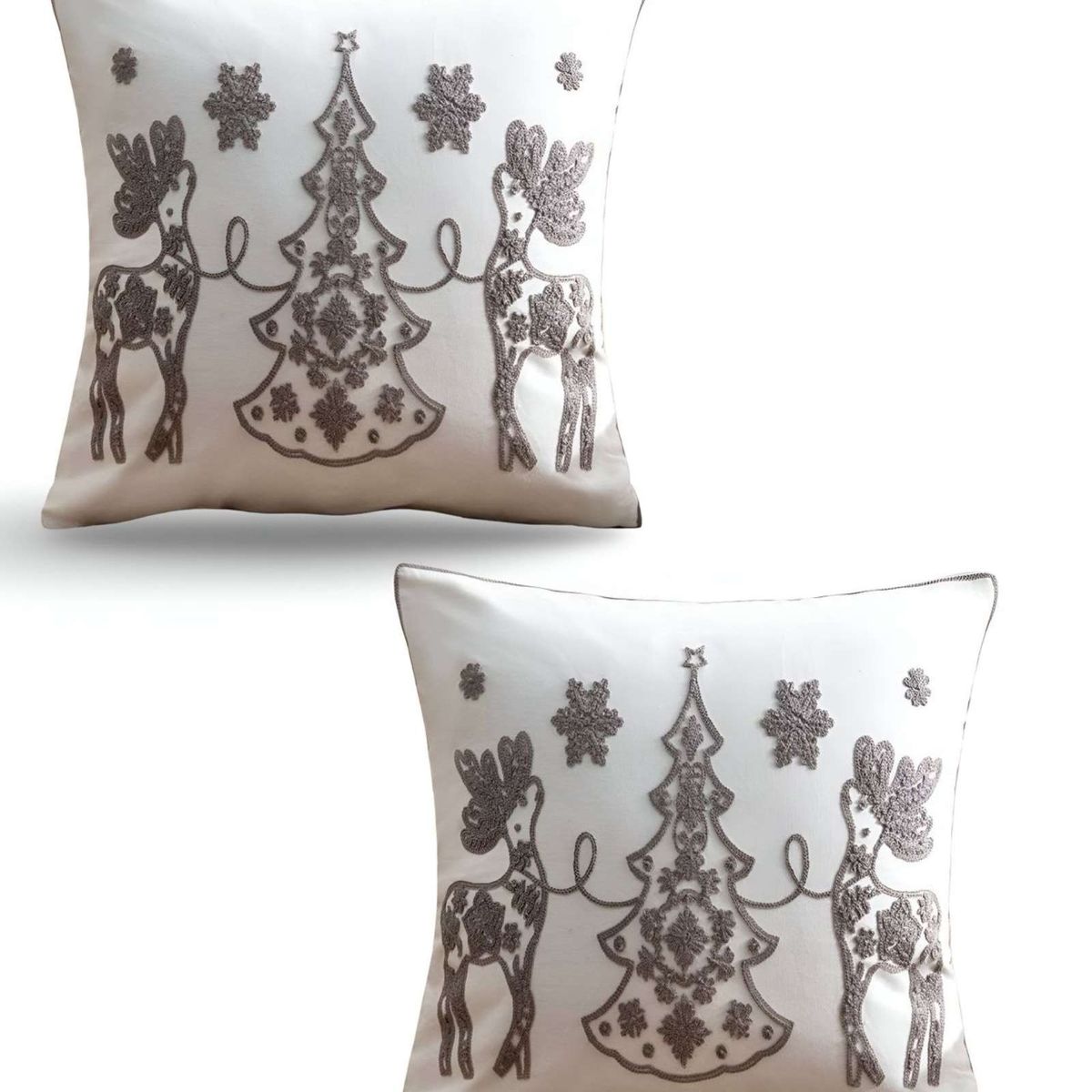 GENERICO - SET DE 2 FUNDAS DE COJIN PARA NAVIDAD K22