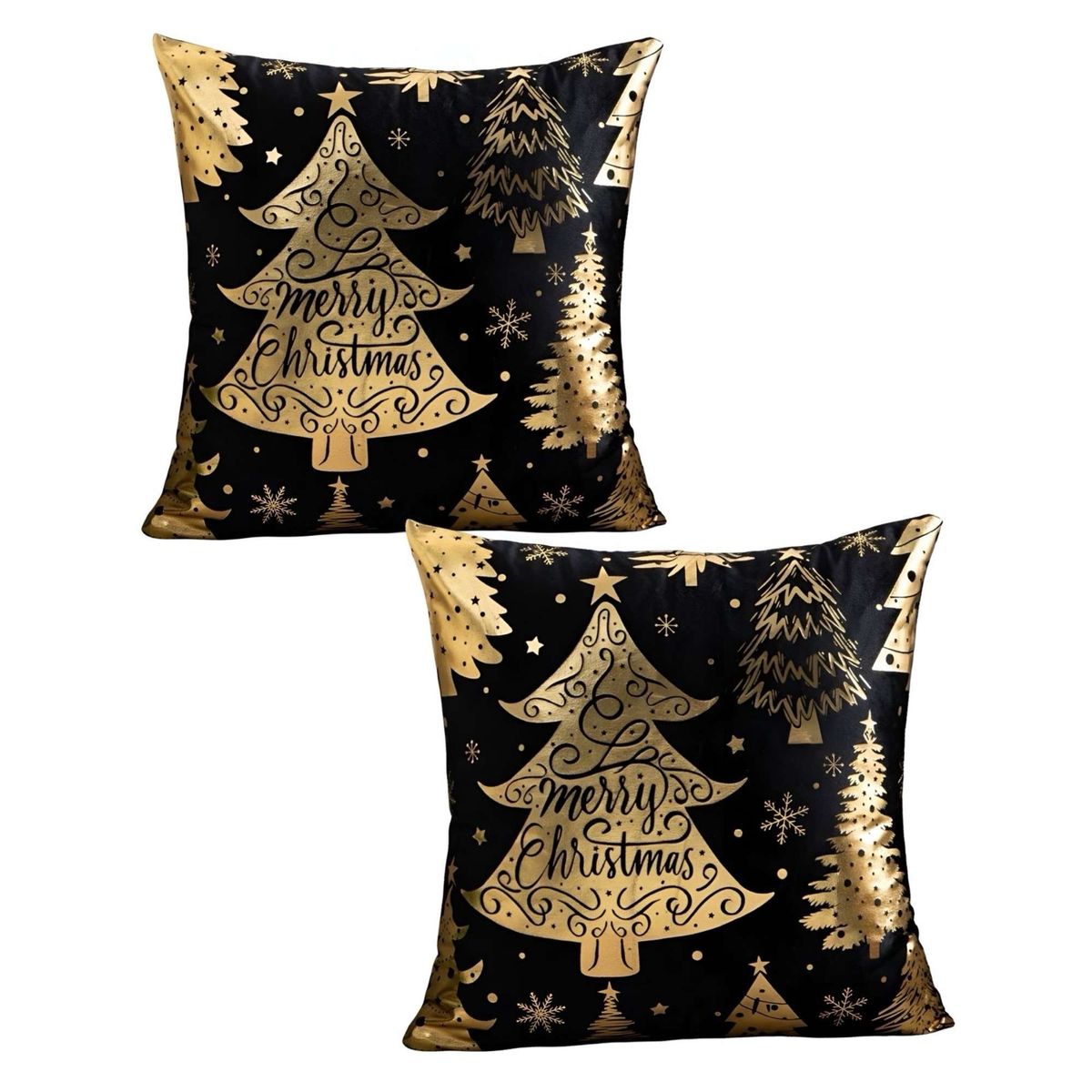 GENERICO - SET DE 2 FUNDAS DE COJIN PARA NAVIDAD M8