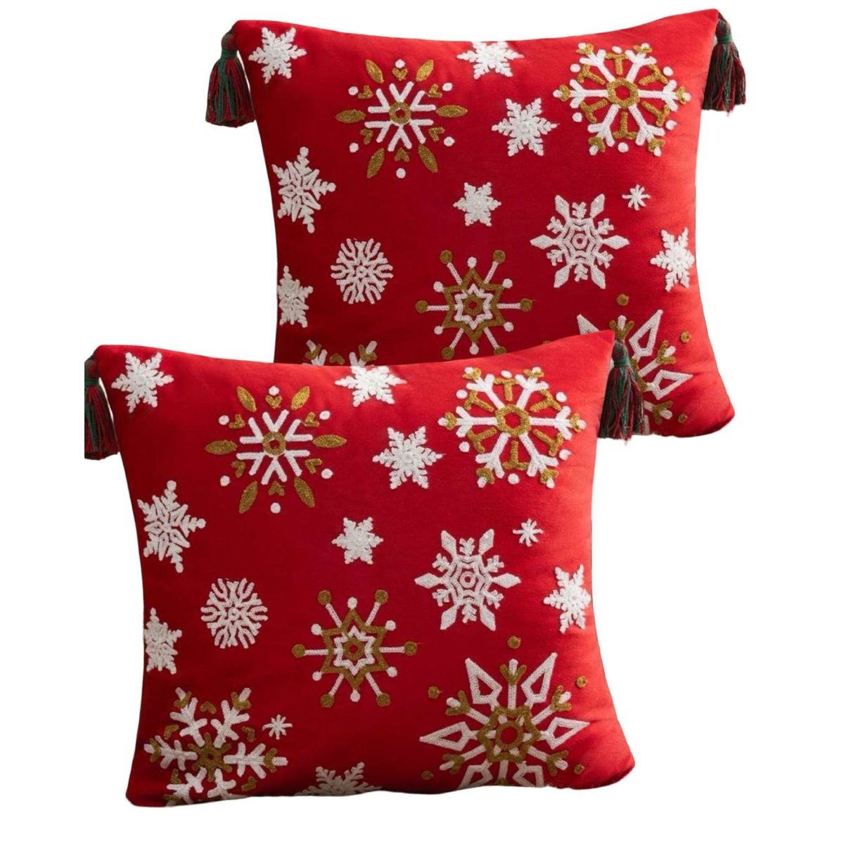 GENERICO - SET DE 2 FUNDAS DE COJIN PARA NAVIDAD A2