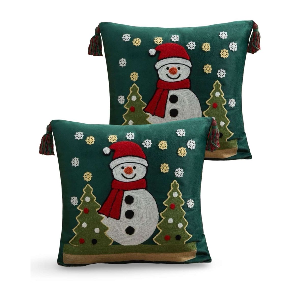 GENERICO - SET DE 2 FUNDAS DE COJIN PARA NAVIDAD A9